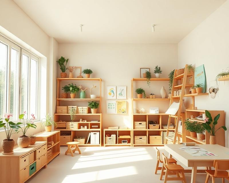 Modern early learning classroom environment